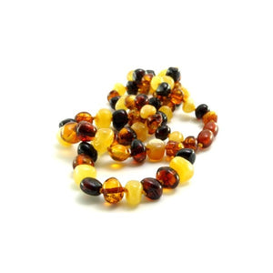 Multi Amber Bead Necklace - Amber House 