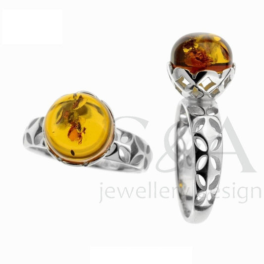 Circle Amber ring - Amber House 