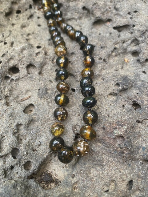 Green Amber Necklace - Amber House 