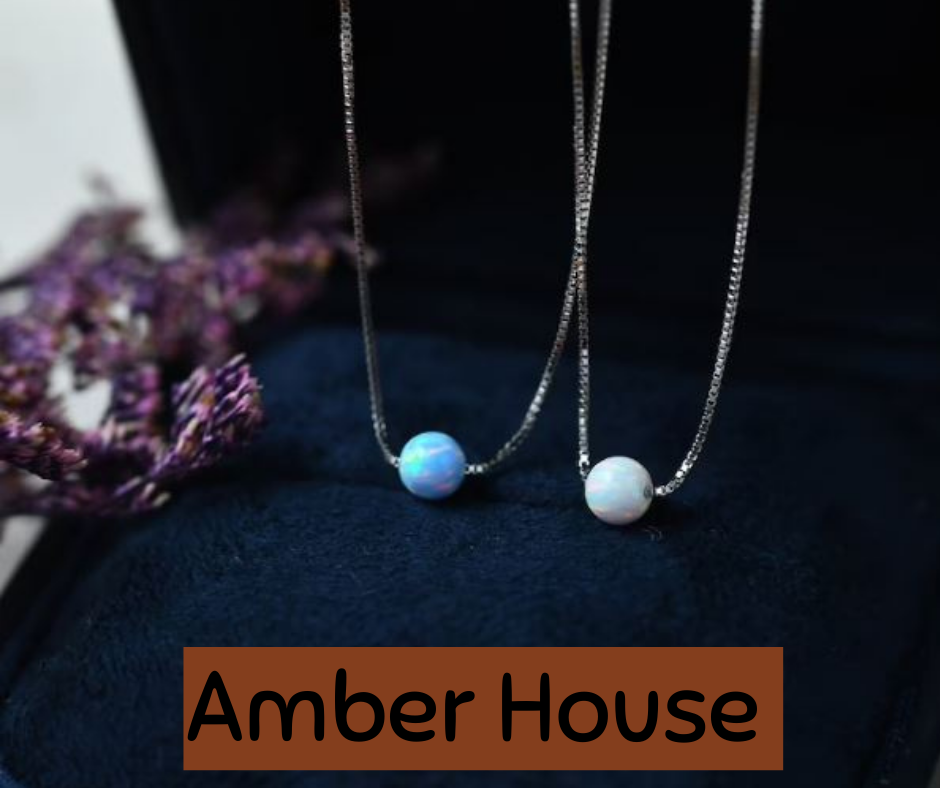 Opal necklace - Amber House 