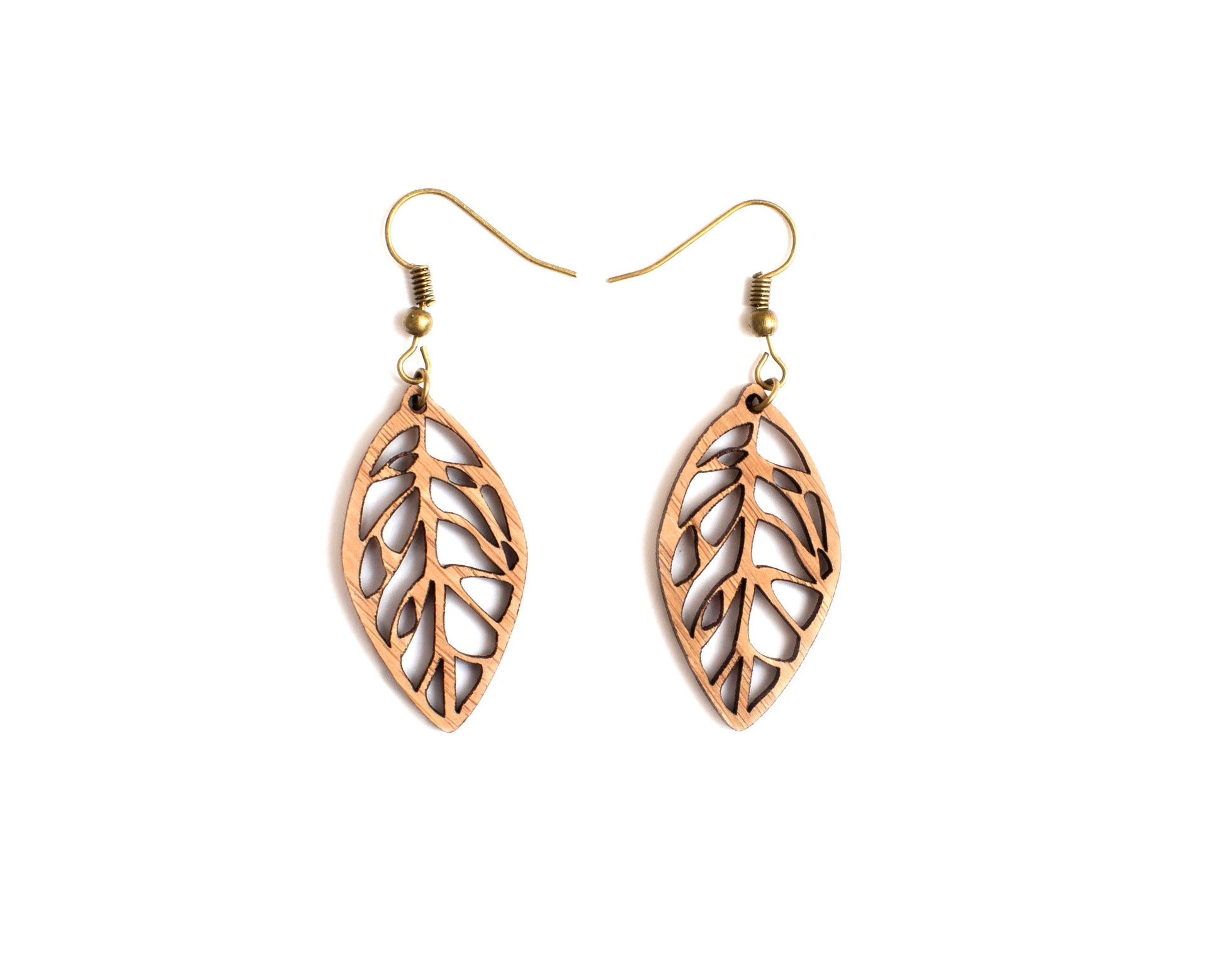 LONG LEAF EARRINGS - Amber House 