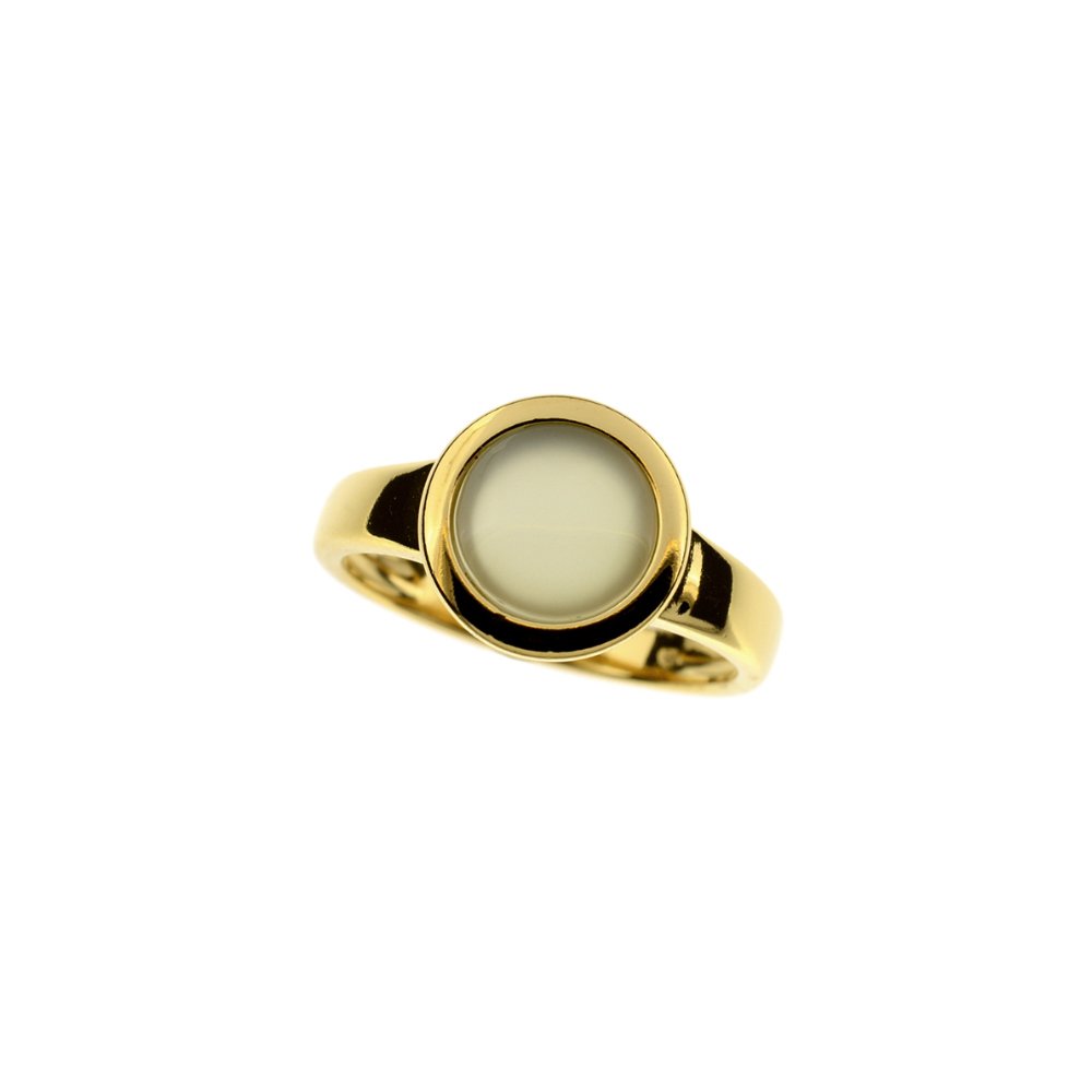 Agate Aqua Ring- Gold Plated - Amber House 