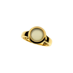 Agate Aqua Ring- Gold Plated - Amber House 