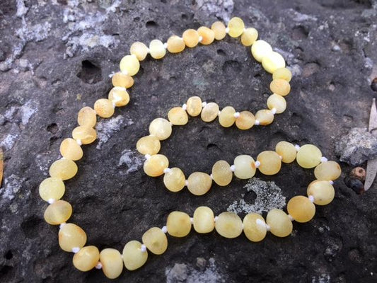 Raw Butterscotch Amber necklace - Amber House 