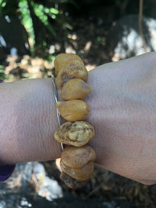 Amber drop bracelet with skin - Amber House 