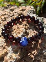 Load image into Gallery viewer, Men&#39;s Cherry Amber with your Birthstone - Amber House 
