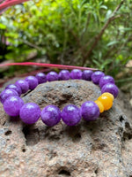 Load image into Gallery viewer, Stunning Amber and Amethyst Bracelet - Amber House 
