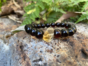 Amber and Citrine Bracelet ( November Birthstone) - Amber House 