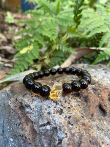 Amber and Citrine Bracelet ( November Birthstone) - Amber House 