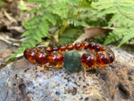 Load image into Gallery viewer, Amber and Emerald Bracelet ( May Birthstone) - Amber House 
