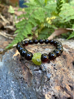 Load image into Gallery viewer, Amber and Peridot Bracelet ( August Birthstone) - Amber House 
