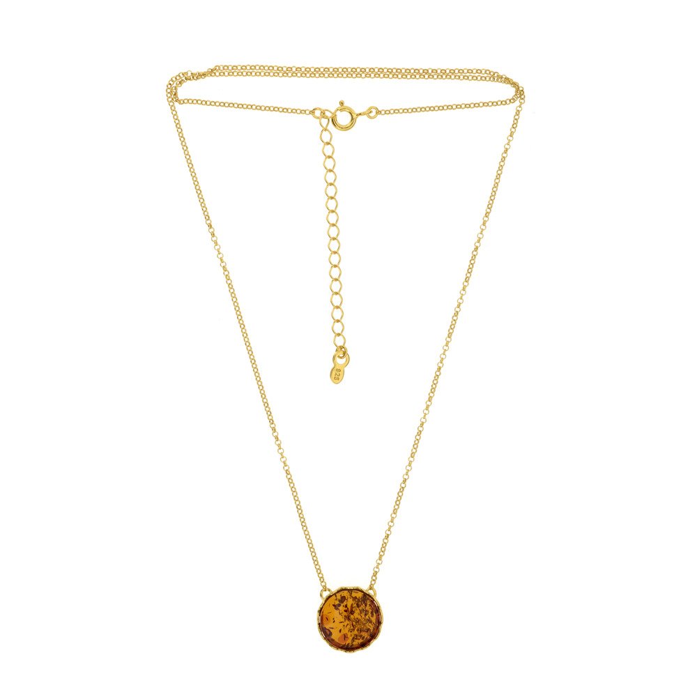 Cognac Amber Necklace - Amber House 