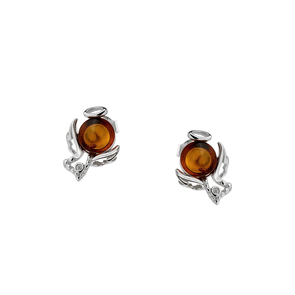 Angel Amber earrings - Amber House 