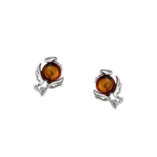 Angel Amber earrings - Amber House 