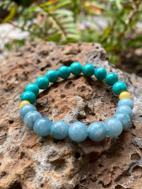 Aquamarine and Turquoise Bracelet - Amber House 