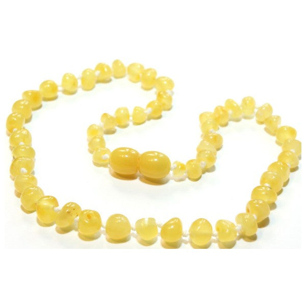 BUTTERSCOTCH BAROQUE BALTIC AMBER BABY NECKLACE - Amber House 