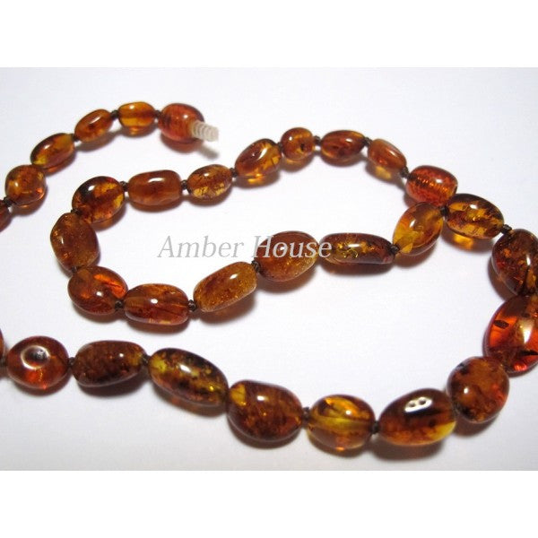 COGNAC OVAL Bracelet / NECKLACE - Amber House 