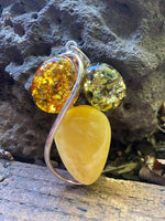 Load image into Gallery viewer, Unique Flower Amber Pendant - Amber House 
