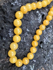 Baltic Amber Necklace - 17 mm balls - Amber House 