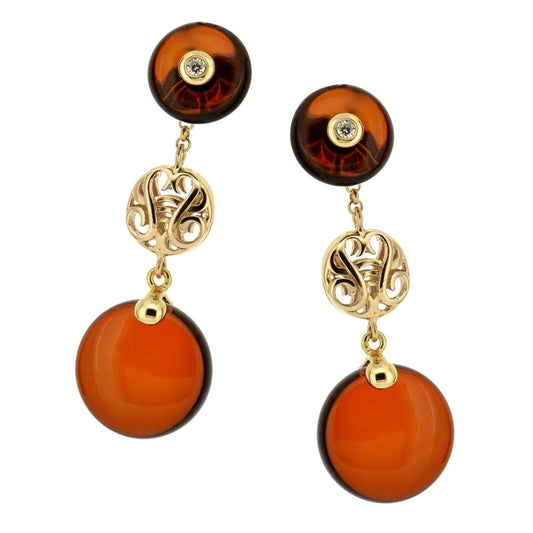 Cherry  Amber Baltic Amber Earrings - Amber House 