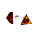 Load image into Gallery viewer, Stud  Amber Earrings - Amber House 
