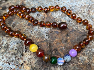 Cognac Amber necklace - Amber House 