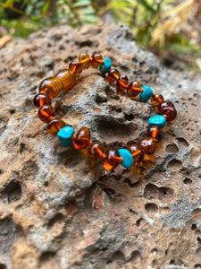 Amber and Turquoise Necklace - Amber House 