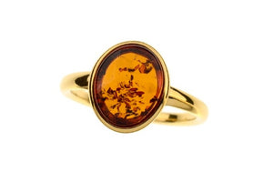 Modern Amber ring - Amber House 