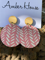 Load image into Gallery viewer, Pink Dangle Earrings - Amber House 
