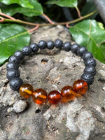 Load image into Gallery viewer, Diffuser Amber Bracelet 10 mm - Amber House 
