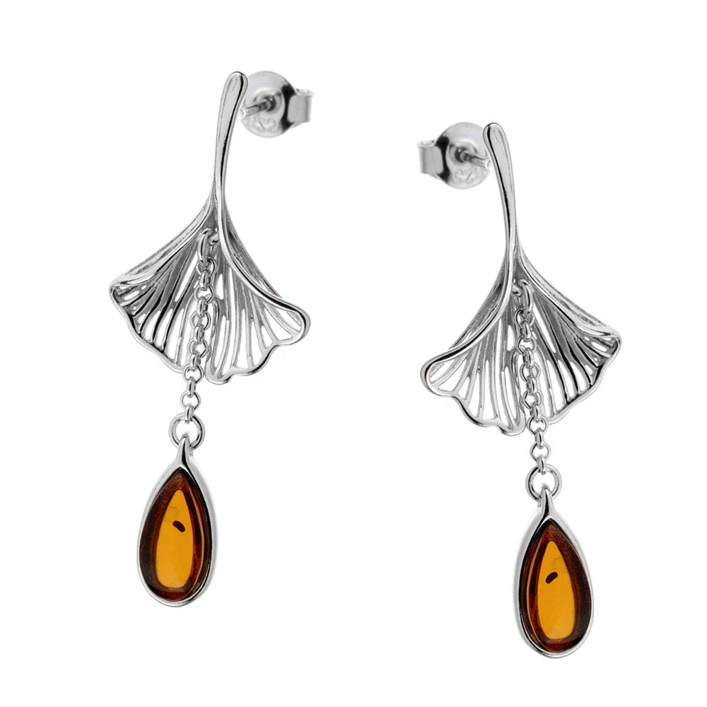 Gingo Baltic Amber earrings - Amber House 