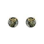 Load image into Gallery viewer, Cognac Round Amber Earrings
