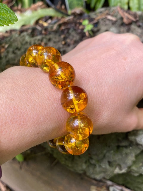 Honey Amber Bracelet 16 mm - Amber House 