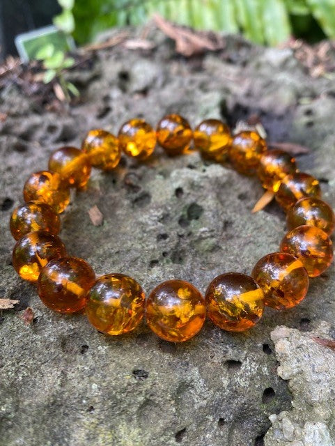 Green amber bracelet sales