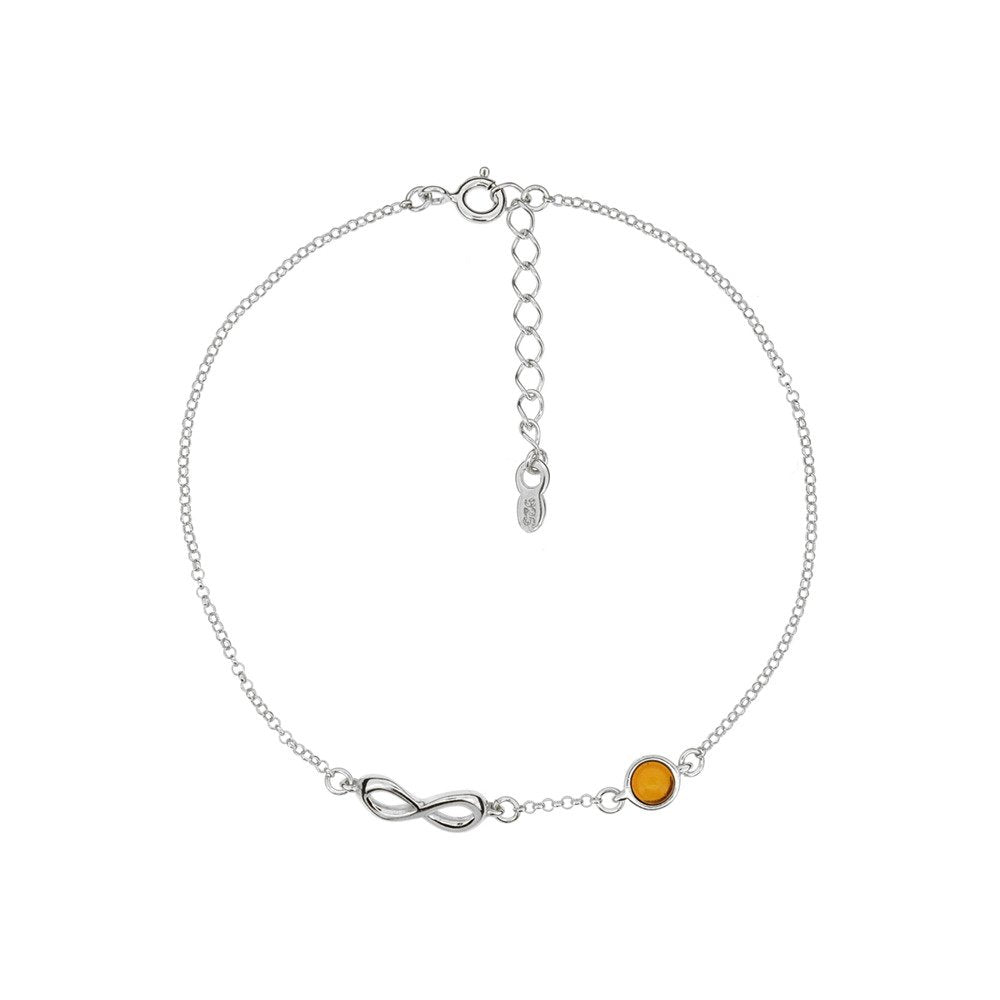 Amber Bracelet with a Heart symbol - Amber House 