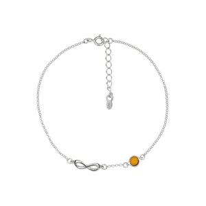 Amber Bracelet with a Heart symbol - Amber House 