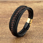Load image into Gallery viewer, Natural Leather Men&#39;s Bracelet
