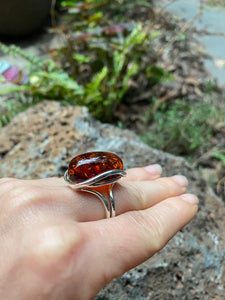 Men's Amber ring - Amber House 
