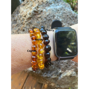 Adult Honey Baltic Amber Bracelet - Amber House 