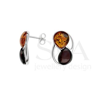 Mixed Amber Earrings