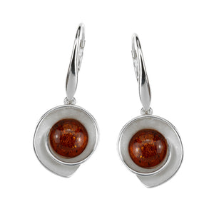 Modern Baltic Amber earrings - Amber House 
