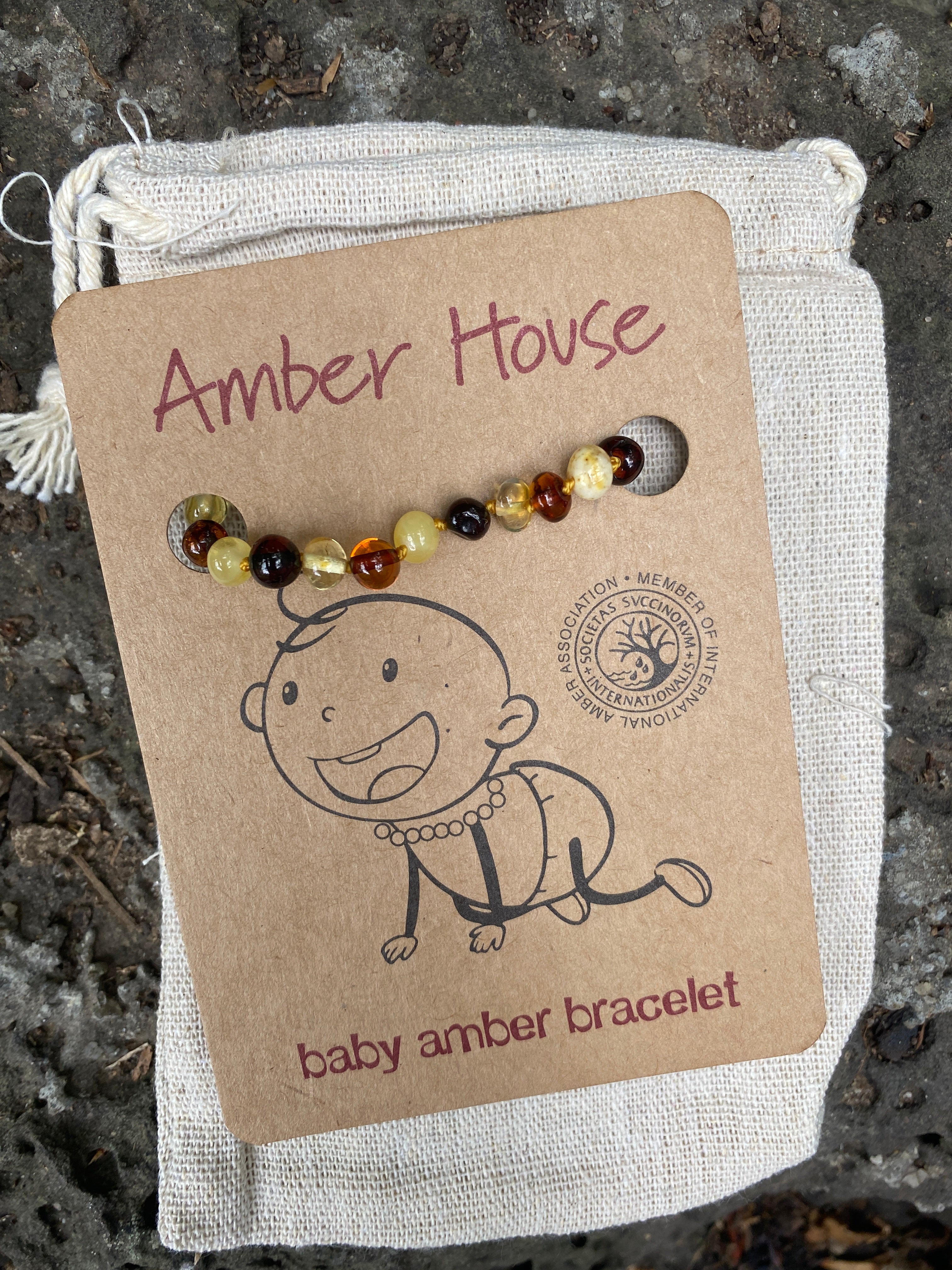 Multi Baroque Baltic Amber bracelet / anklet - Amber House 