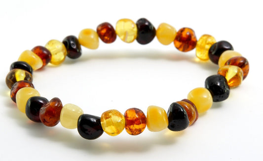 Men's Multi Baltic Amber Bracelet - Amber House 
