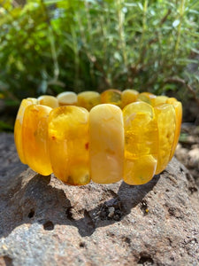 Unique White Amber Bracelet - Amber House 