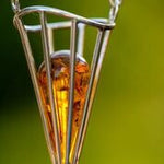 Load image into Gallery viewer, Pyramid shape amber Pendant - Amber House 
