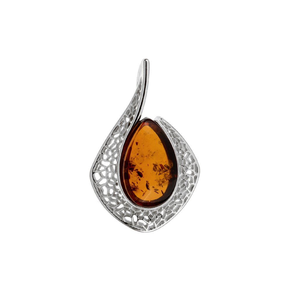 Cognac BALTIC AMBER PENDANT - Amber House 