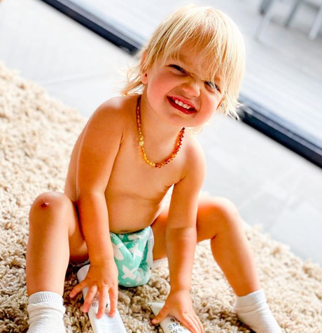 Rainbow Amber Teething Necklace Amber House