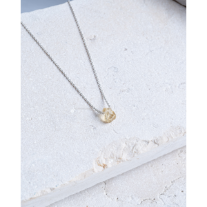 Raw Citrine Necklace (November Birthstone) - Amber House 