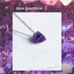 Load image into Gallery viewer, Raw Amethyst Necklace ( February Birthstone) - Amber House 
