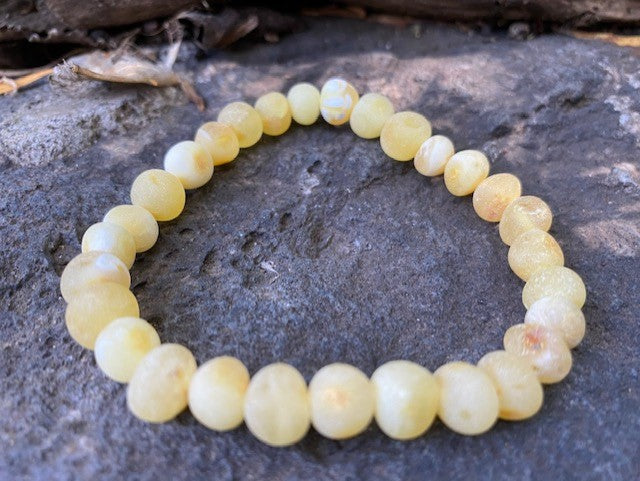 Raw Butter Amber Bracelet - Amber House 